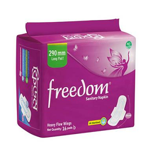 এ সি আই ফ্রিডম স্যানিটারি ন্যাপকিন হেভি ফ্লও উইংস ১৬ টি