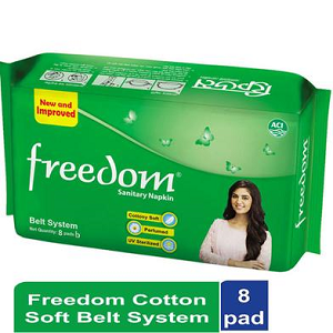 এ সি আই ফ্রিডম স্যানিটারি ন্যাপকিন বেল্ট সিস্টেম ৮ পিস