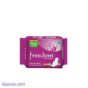 এ সি আই ফ্রিডম স্যানিটারি ন্যাপকিন হেভি ফ্লও উইংস ৮ টি